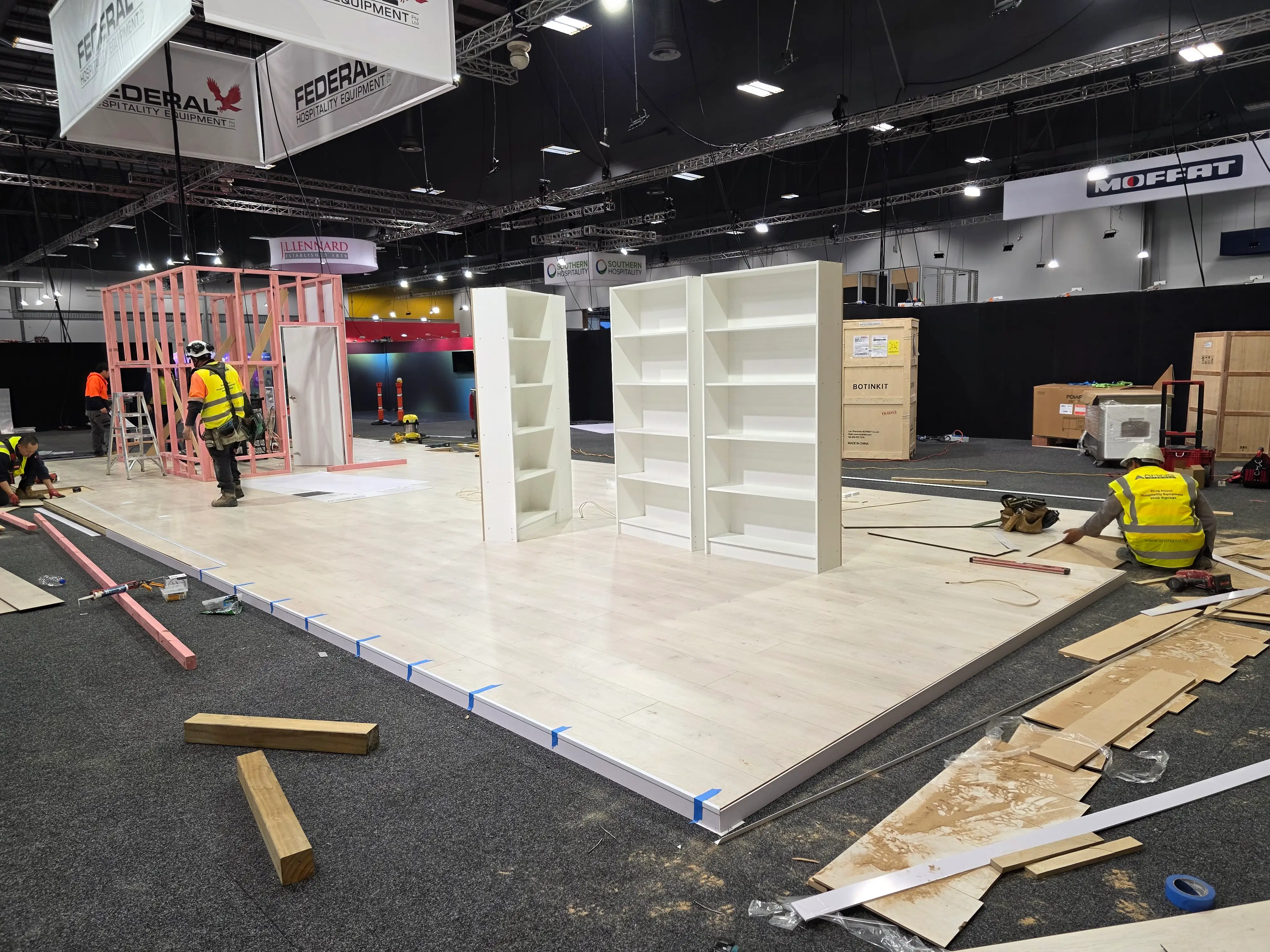Branded exhibition environment at Fine Food Show 2025.