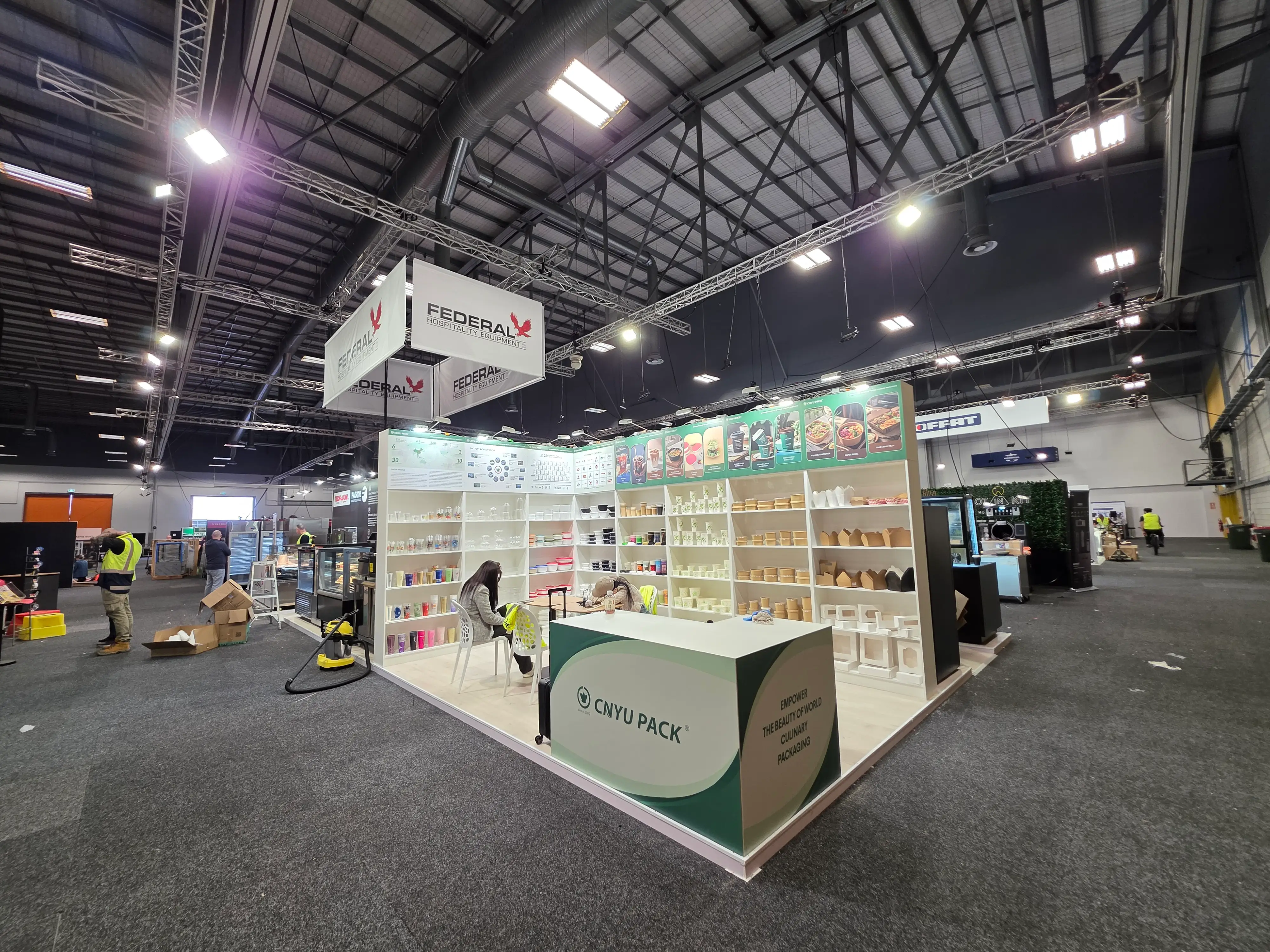 Display systems and visitor-facing product presentation.