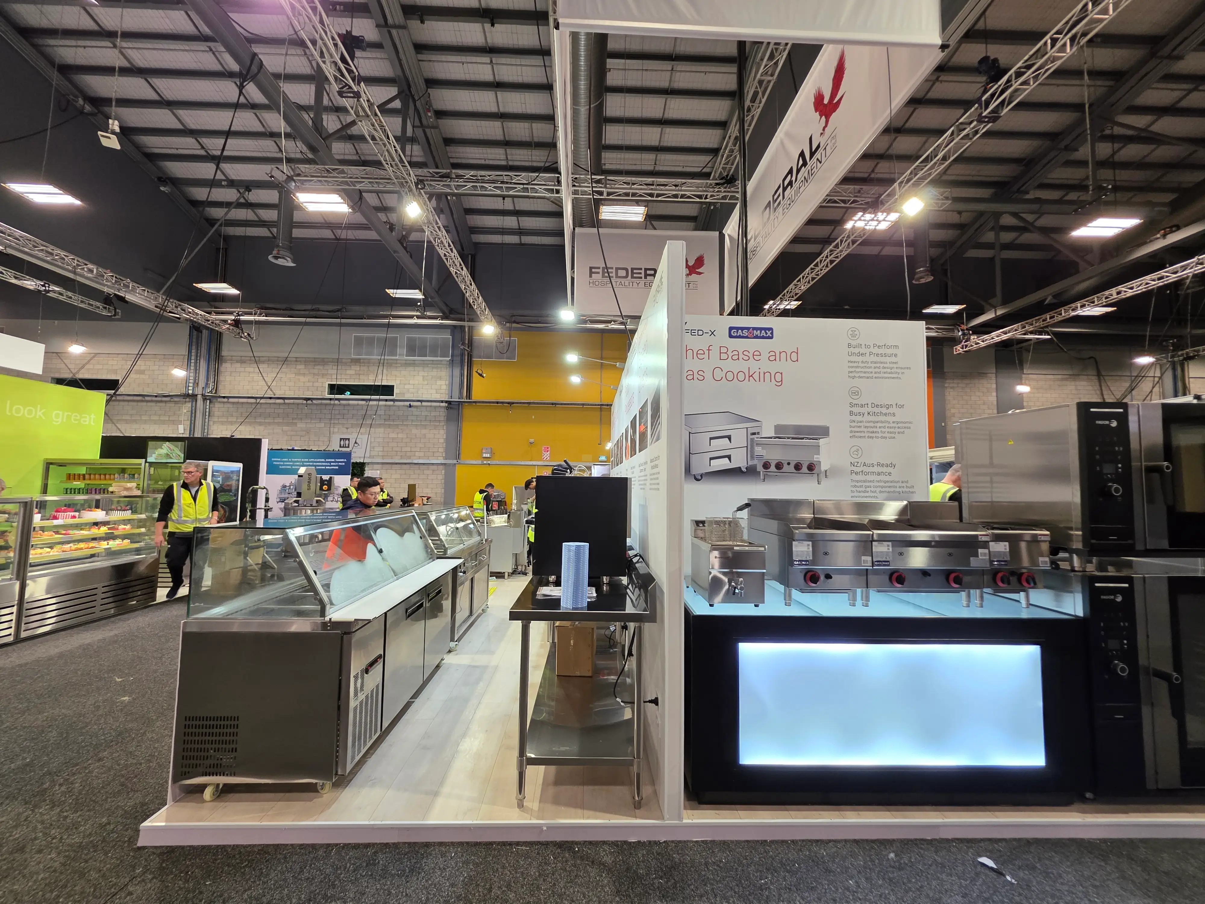 Display systems and visitor-facing product presentation.