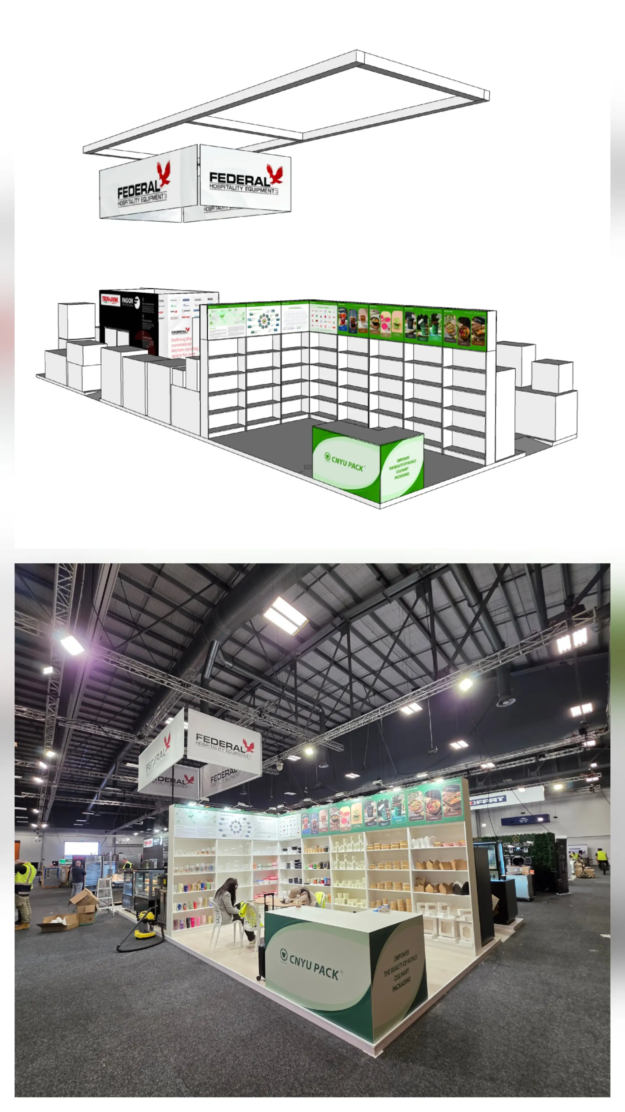 Display systems and visitor-facing product presentation.