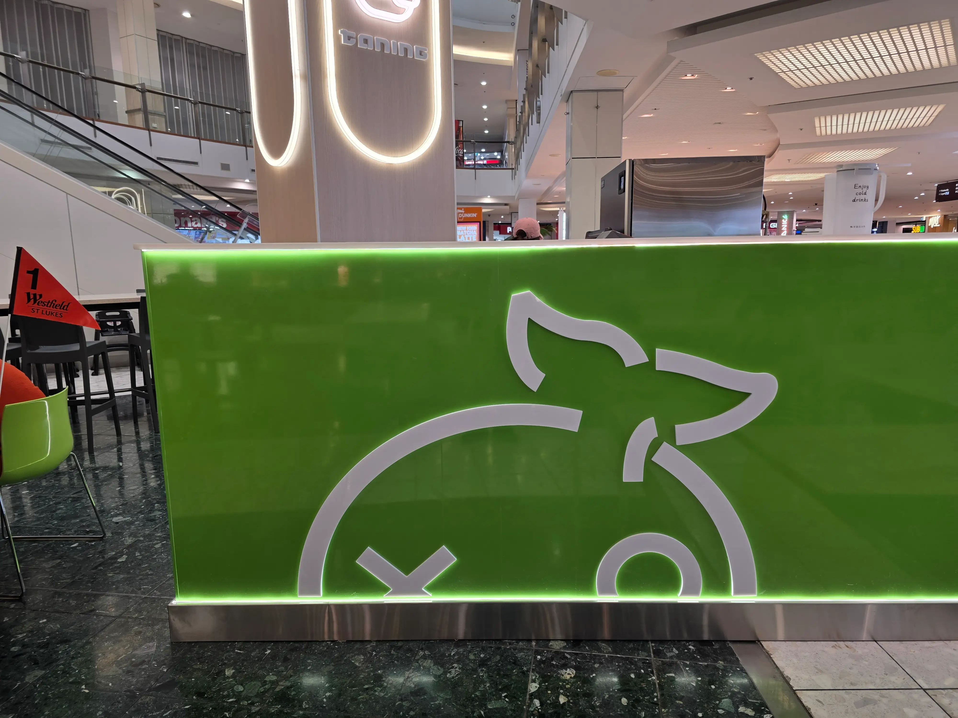 Integrated counter, storage and equipment details.