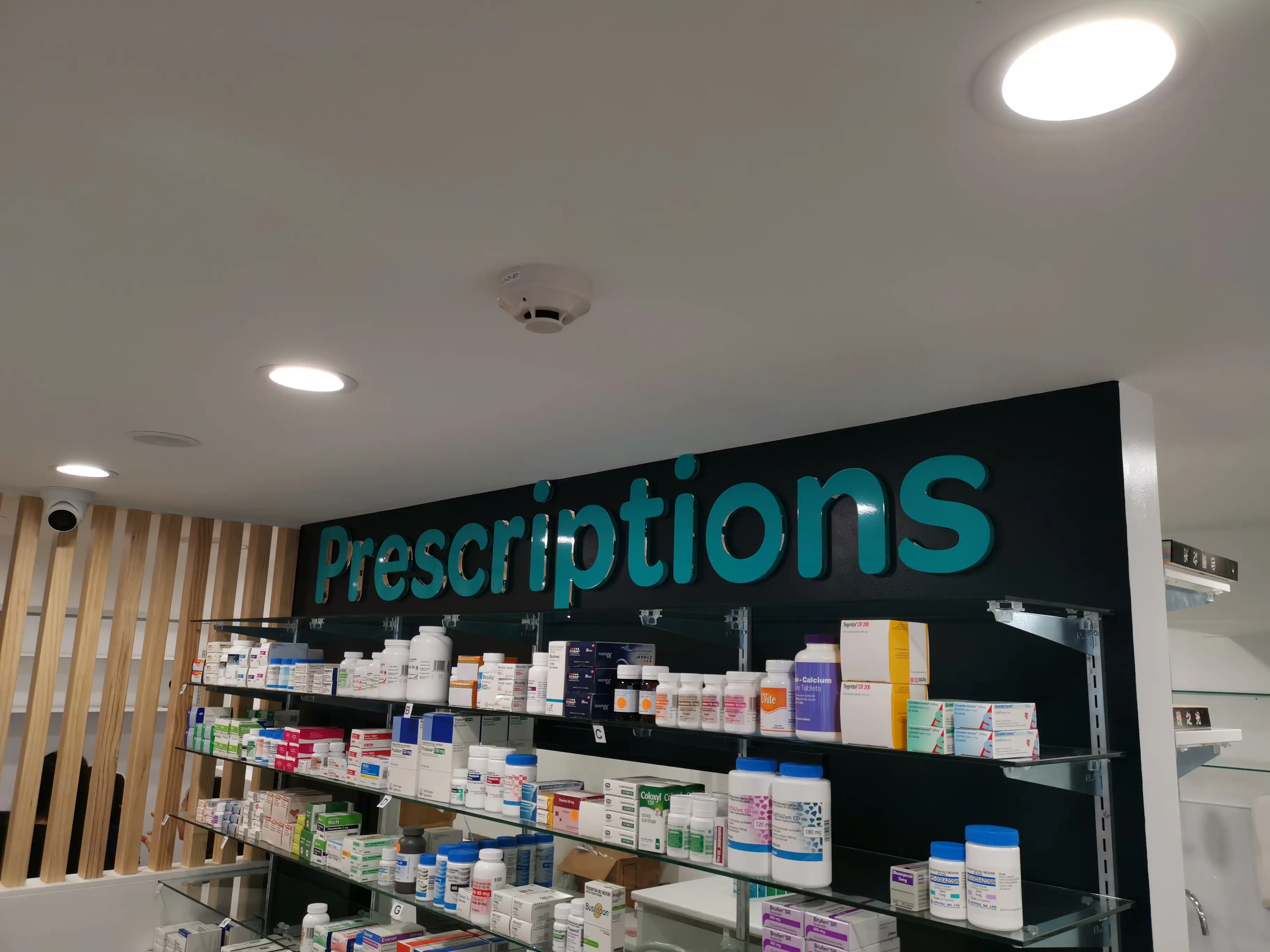 In-store aisle and directional signage.